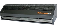 Schwank Model AC-1036-12-BK Breeze9 Series Commercial Air Curtain 36in. Wide, 1 Motor 120V @ 380/300W, 1 Ph - (Mounting Heights Up to 9ft. Environmental Separation & 8ft. Insect Control, Velocity @ Nozzle - 2,559 fpm) - Free Shipping